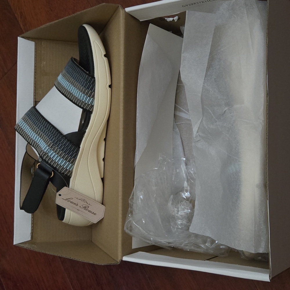 Louis Rouse blue sandals womens